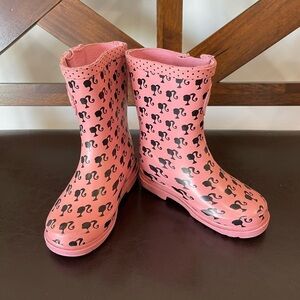 Barbie rain boots with Barbie heads in a size XS 7/8